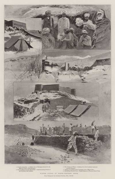 Wintertaferelen in Noordwest-India door Henry Charles Seppings Wright